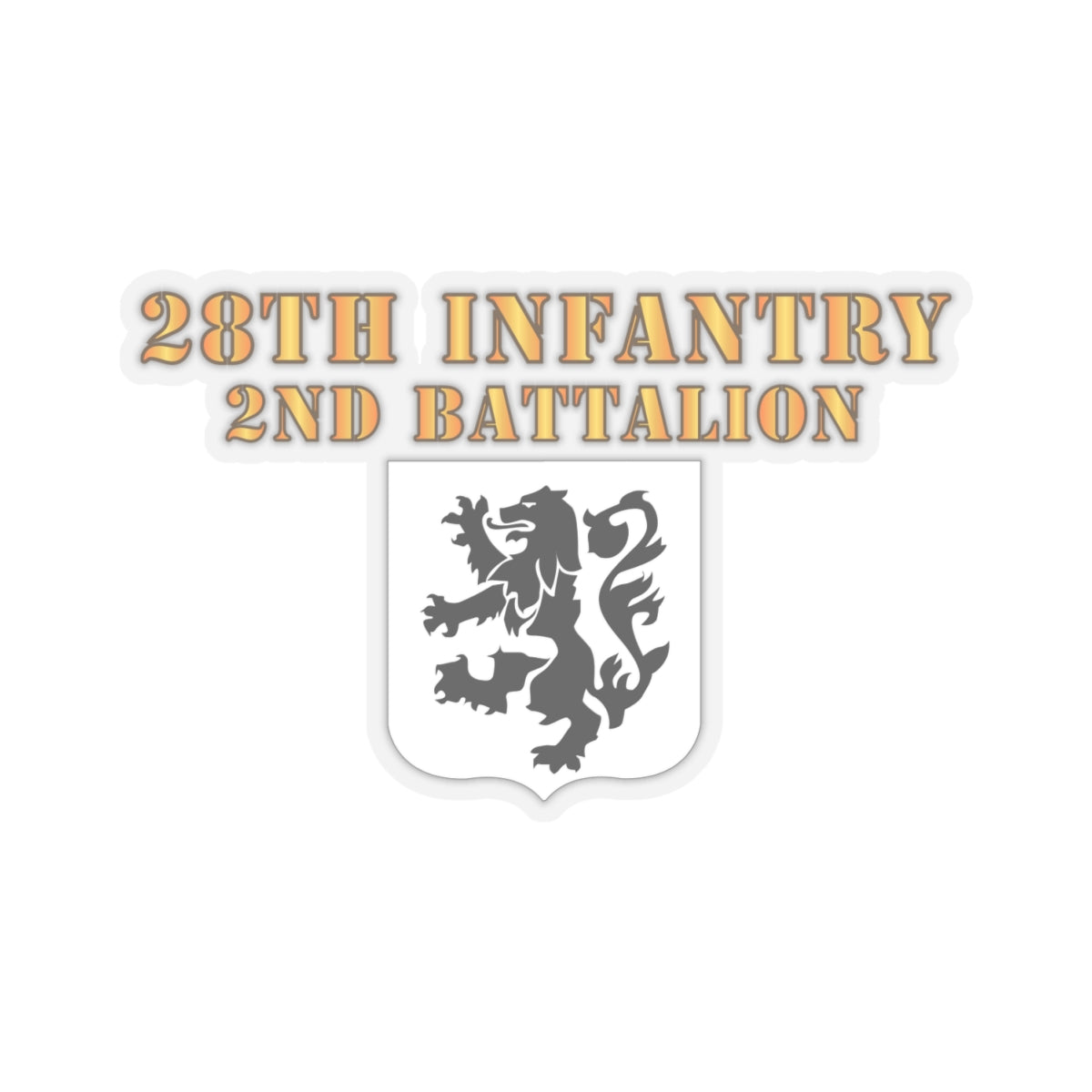 Kiss-Cut Stickers - 2nd Battalion 28th Infantry
