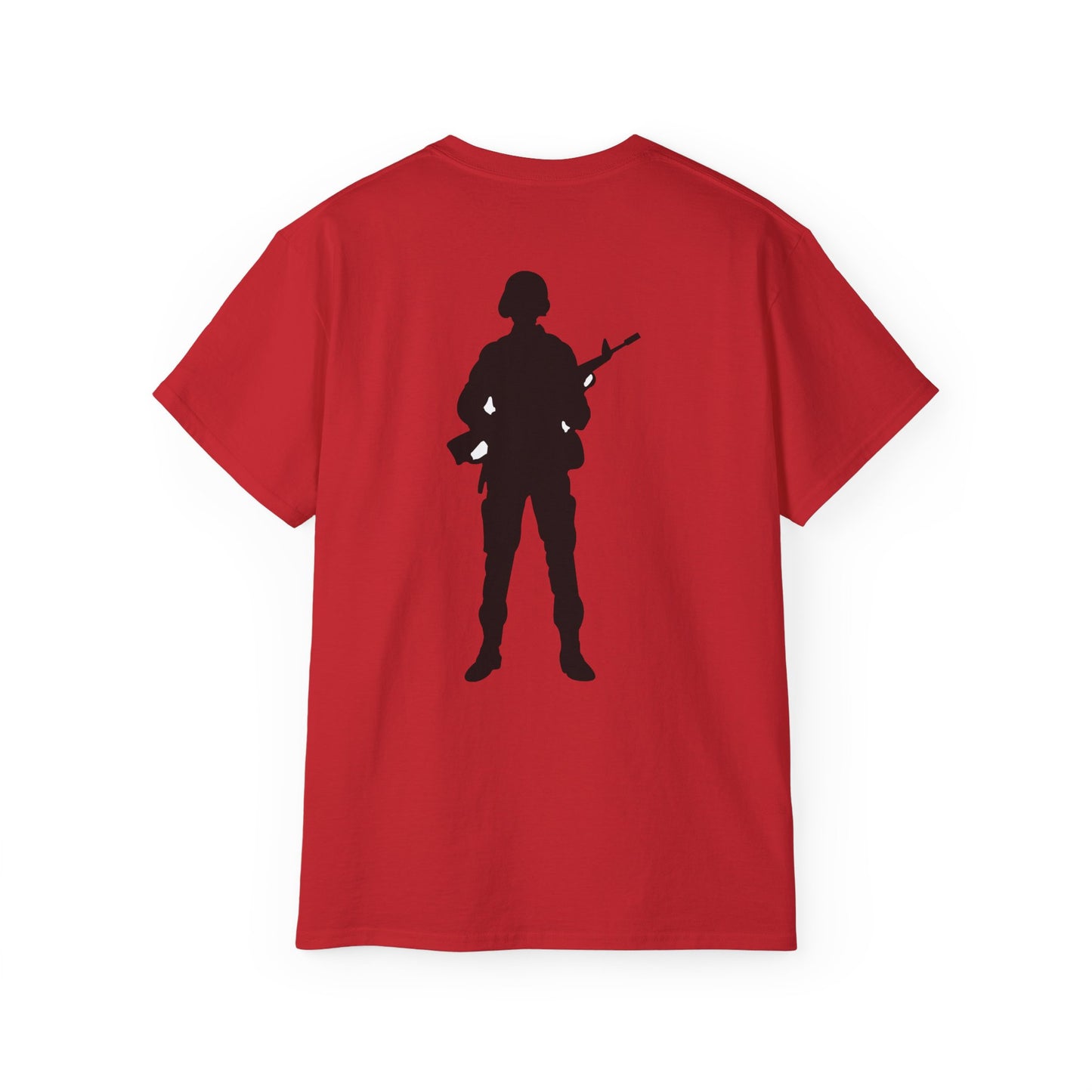 Unisex Ultra Cotton Tee - Army - Soldier - Silhouette X 300