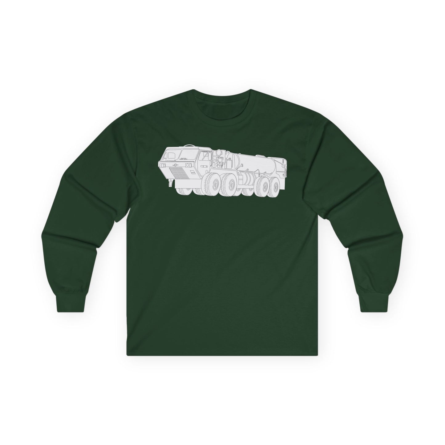 Unisex Ultra Cotton Long Sleeve Tee - Vehicle - Fuel Truck - Front Left Oblique X 300