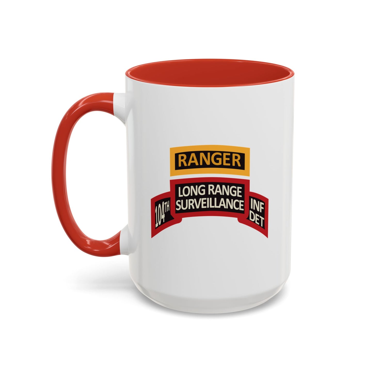 Accent Coffee Mug 15oz - LRS - 10th Inf Det - Ranger Tab