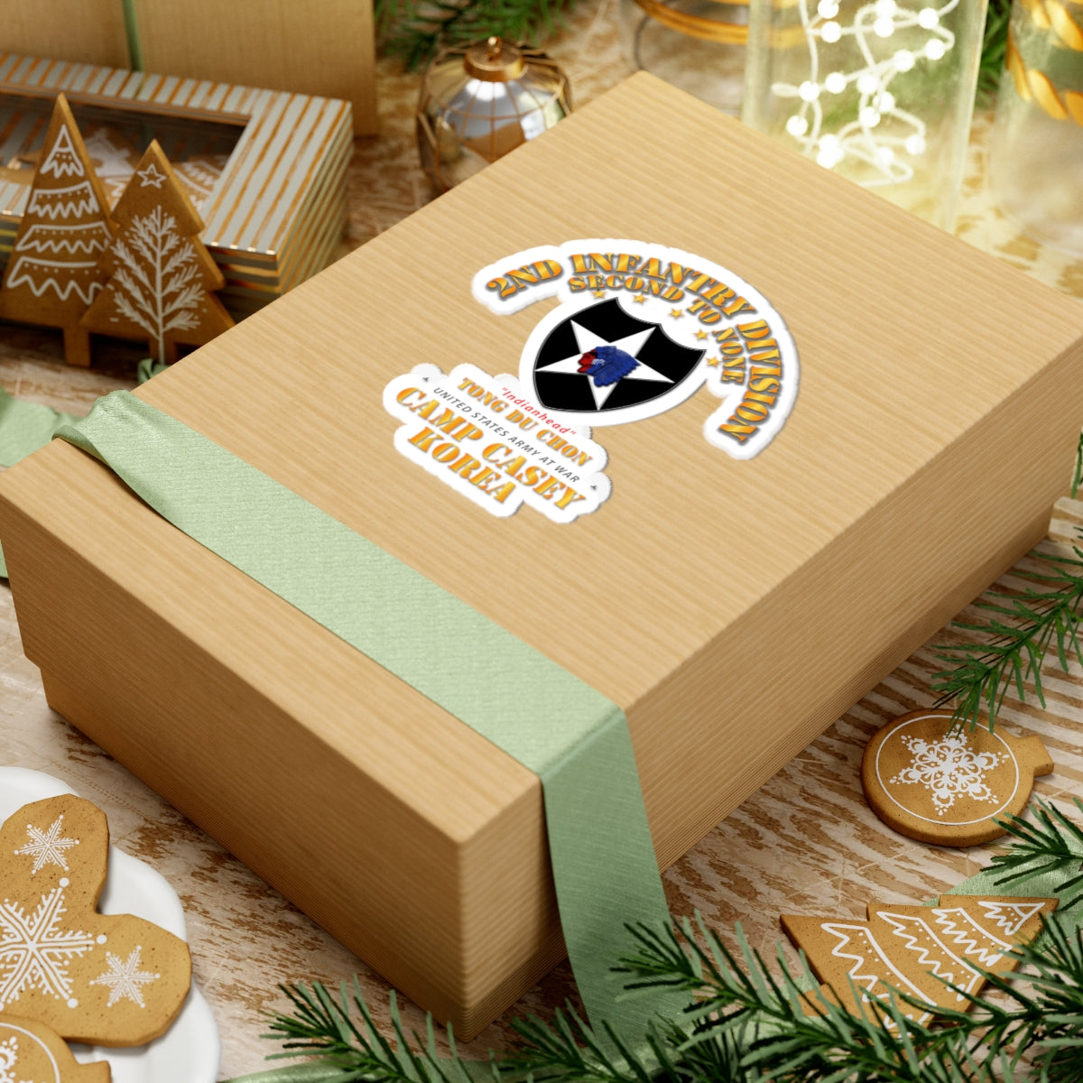 Kiss-Cut Stickers - 2nd Infantry Div - Camp Casey Korea - Tong Du Chon