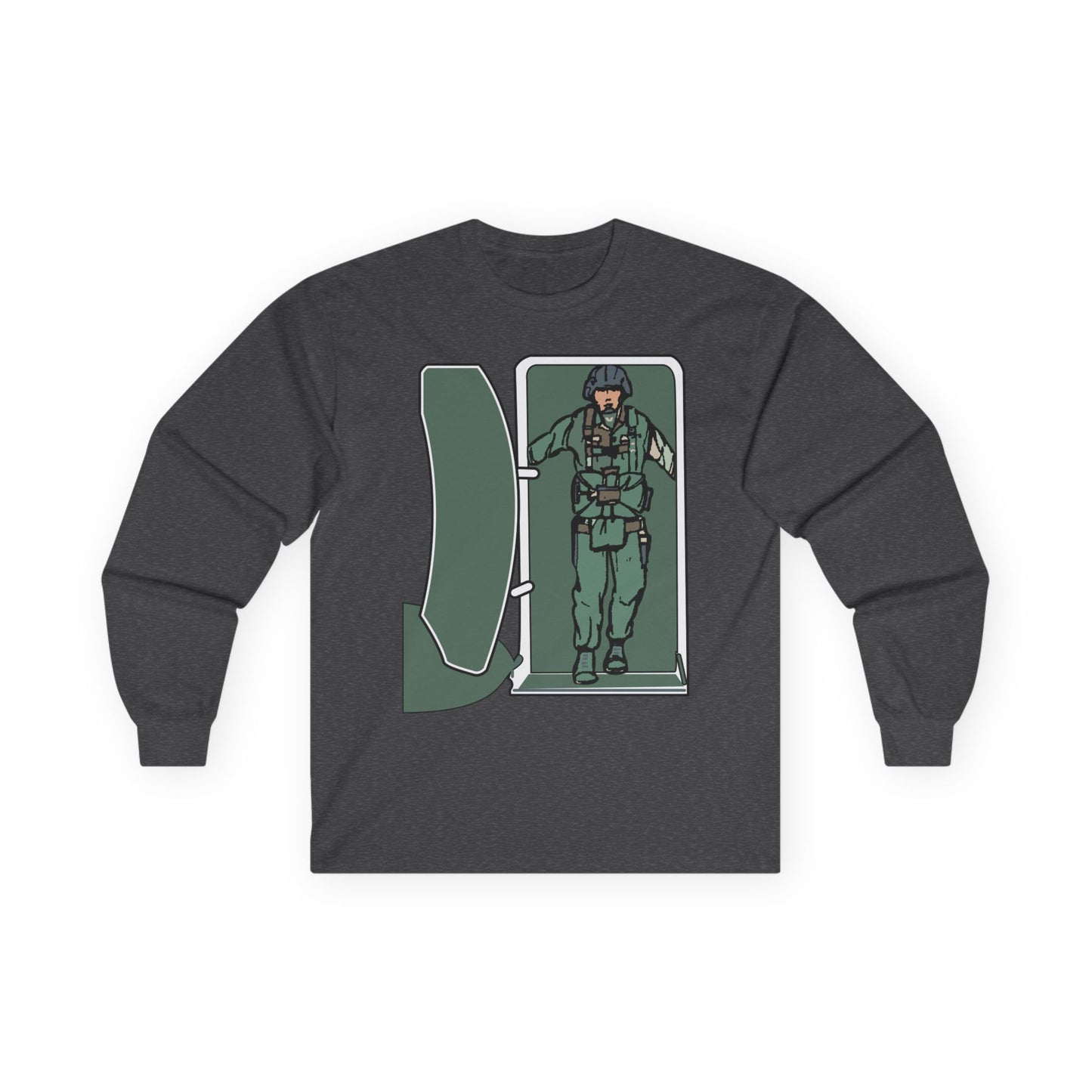 Unisex Ultra Cotton Long Sleeve Tee - Airborne - JM Door Check X 300