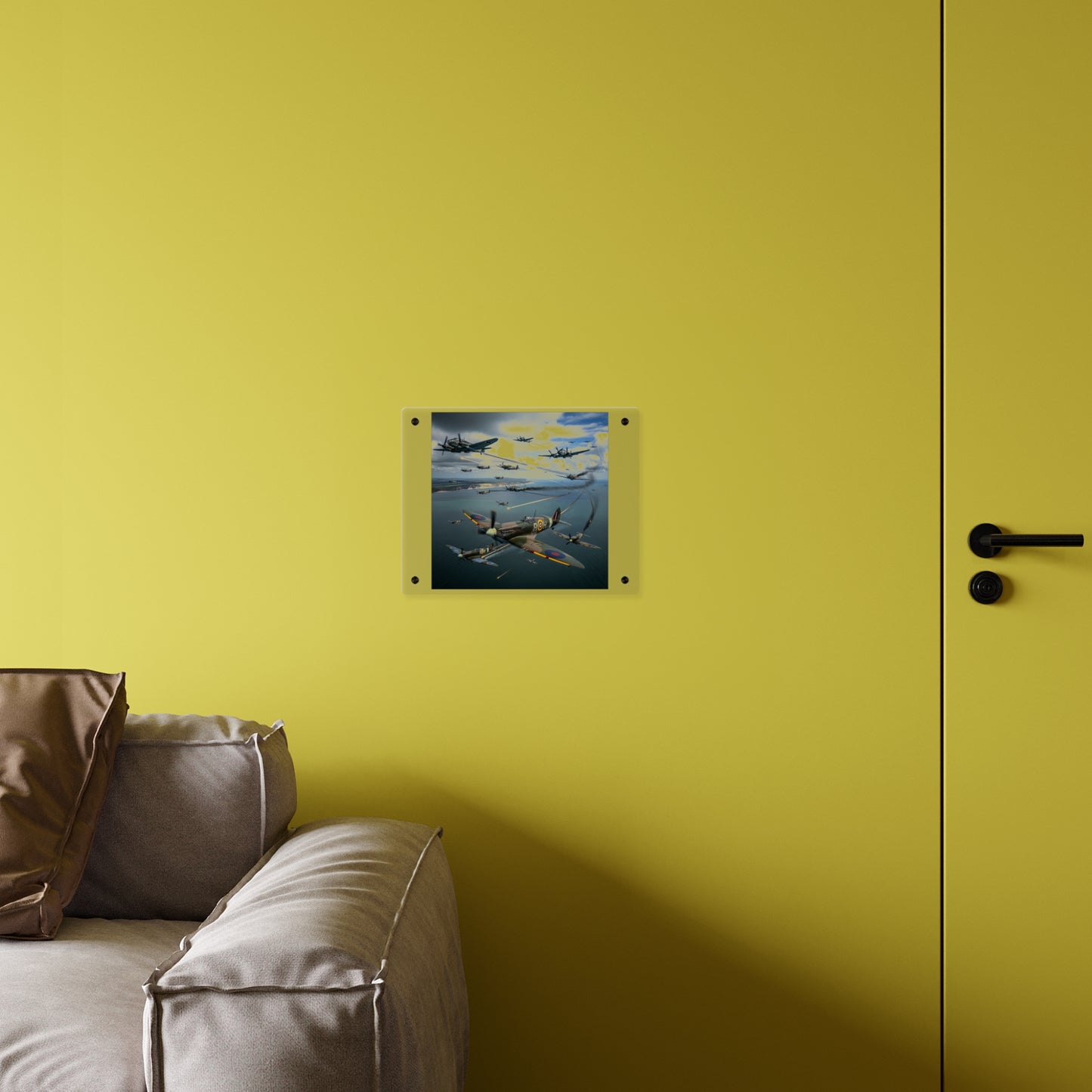 Acrylic Wall Art Panel - British and German aircraft during the Battle of Britain