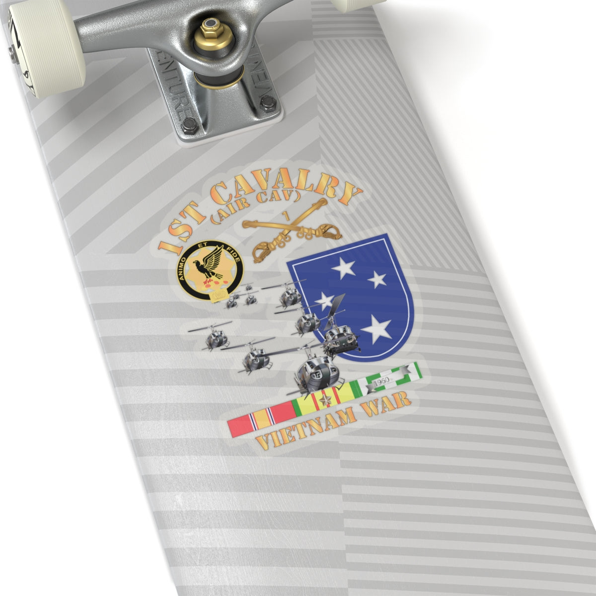 Kiss-Cut Stickers - 1st Cavalry (Air Cav) - 23rd Infantry Division w SVC