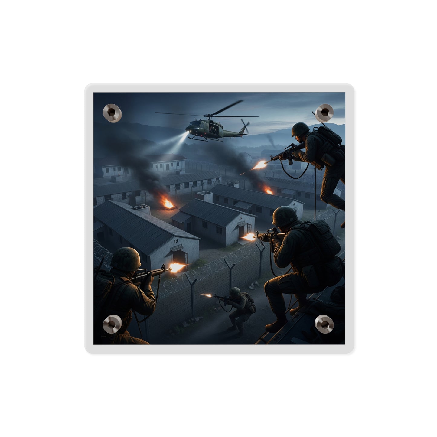 Acrylic Wall Art Panel - Son Tay Rescue during the Vietnam War