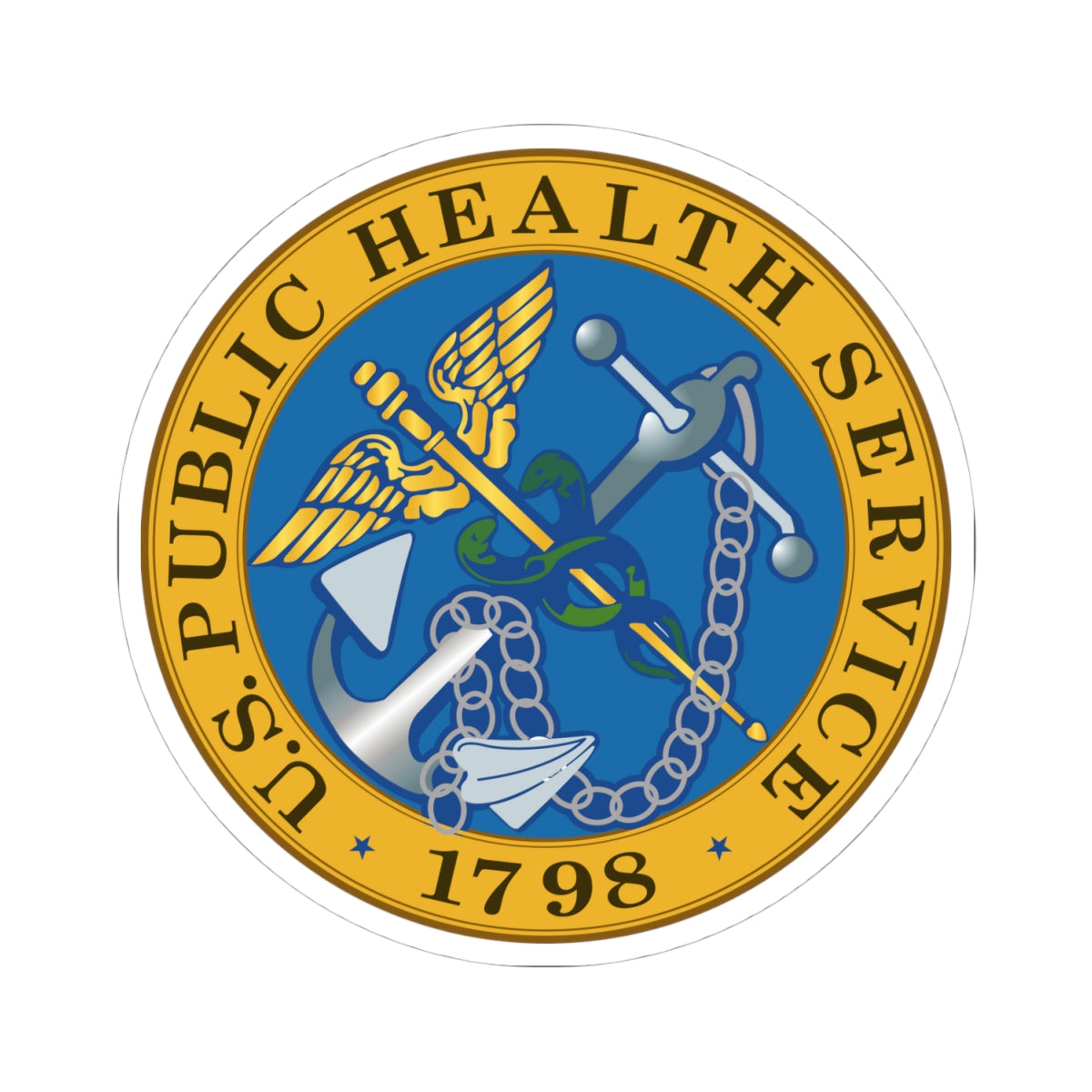 Kiss-Cut Stickers - USPHS - United States Public Health Service Seal