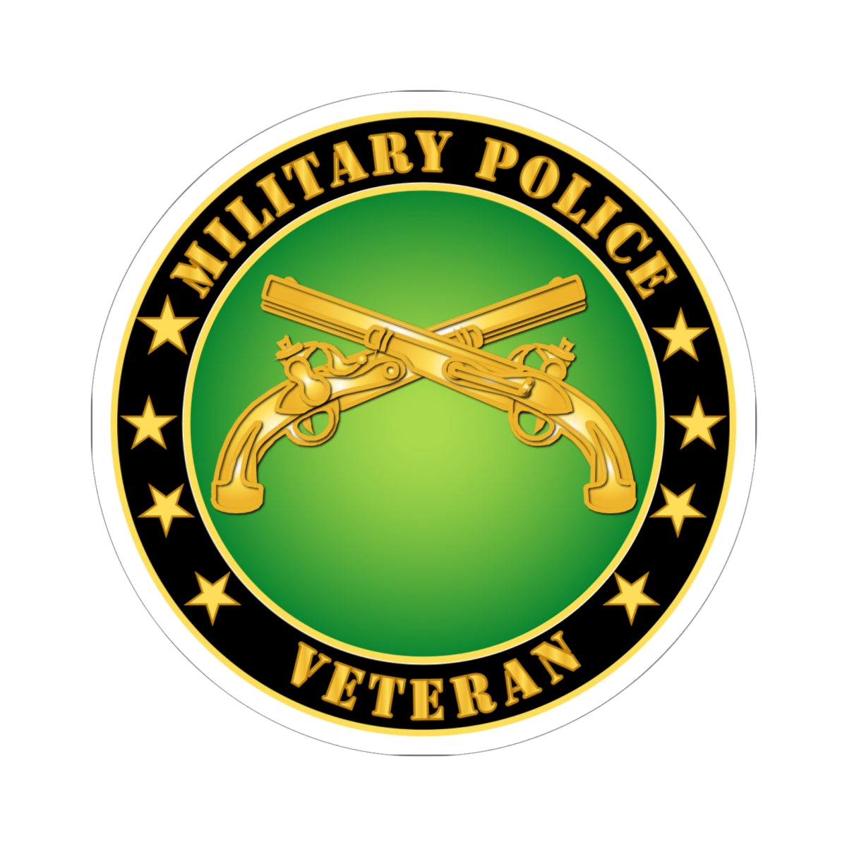 Kiss-Cut Stickers - Military Police Veteran