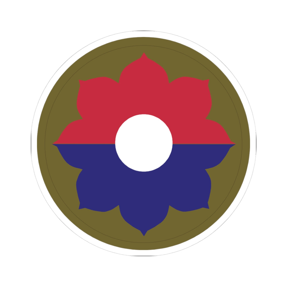 Kiss-Cut Stickers - SSI - 9th Infantry Division wo Txt X 300