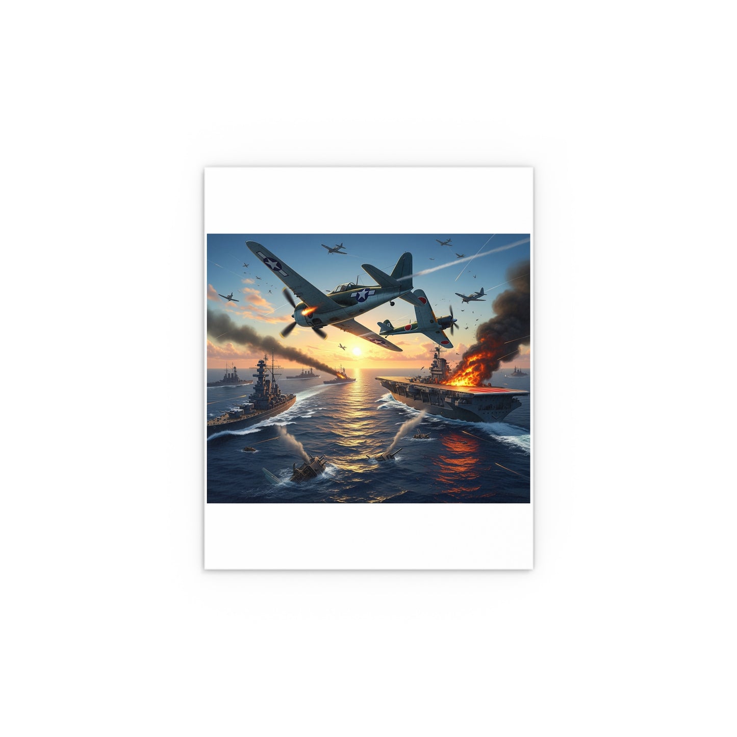 Indoor and Outdoor Silk Posters - Battle of Midway