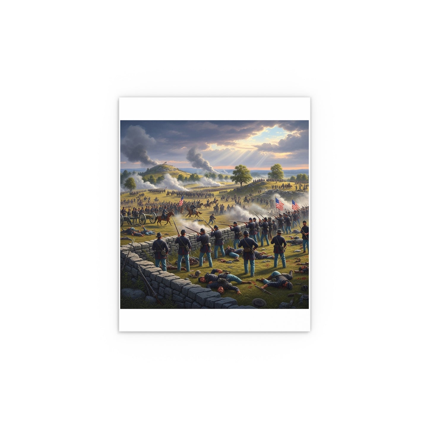 Indoor and Outdoor Silk Posters - Battle of Gettysburg