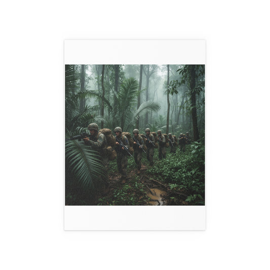 Indoor and Outdoor Silk Posters - Jungle Patrol - Vietnam