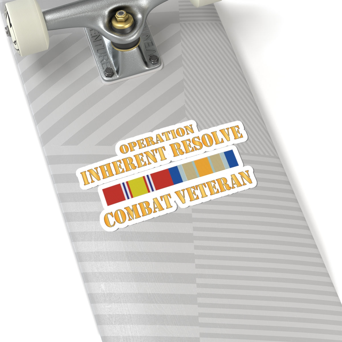Kiss-Cut Stickers - Opn Inherent Resolve (OIR) SVC Bar - Combat Veteran X 300
