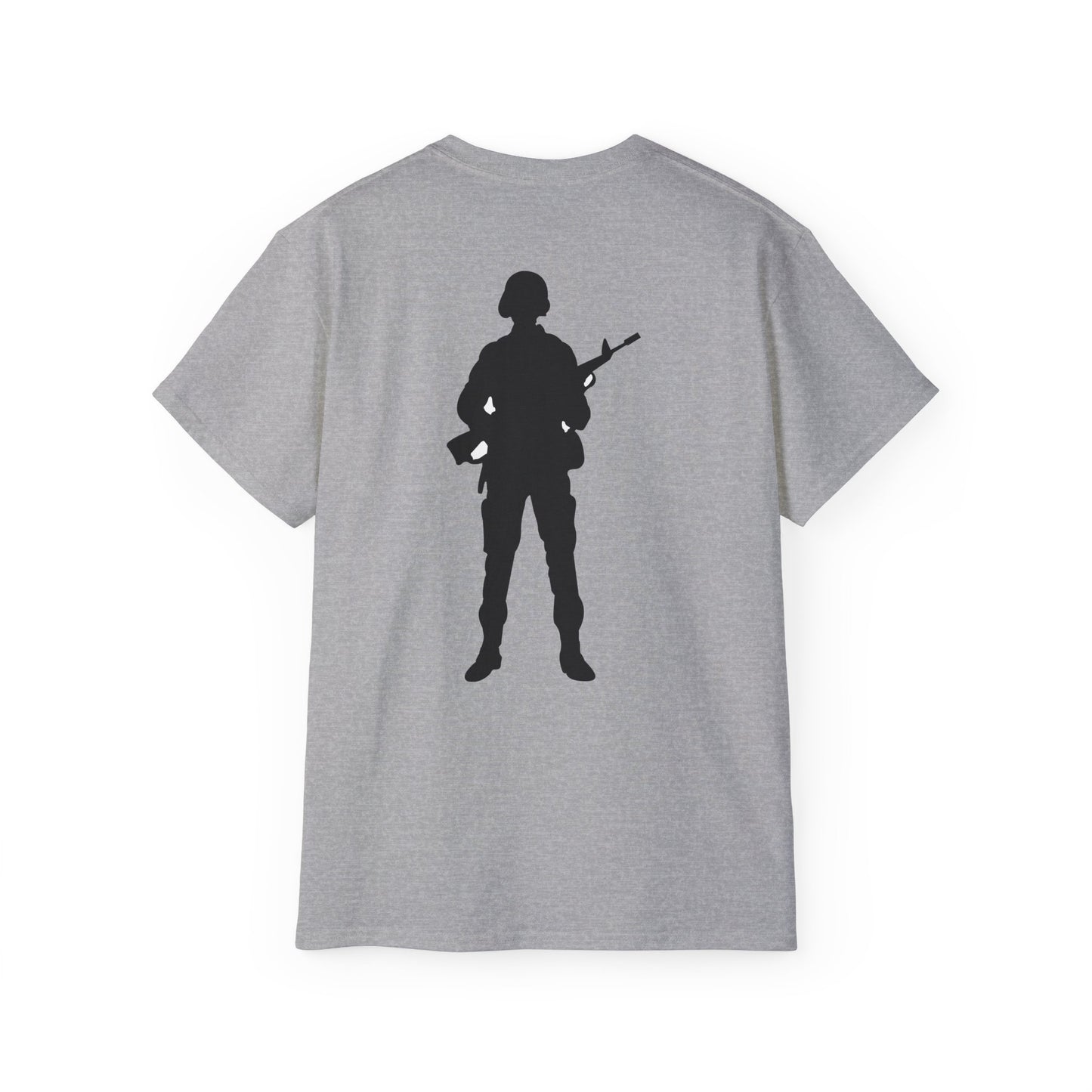 Unisex Ultra Cotton Tee - Army - Soldier - Silhouette X 300