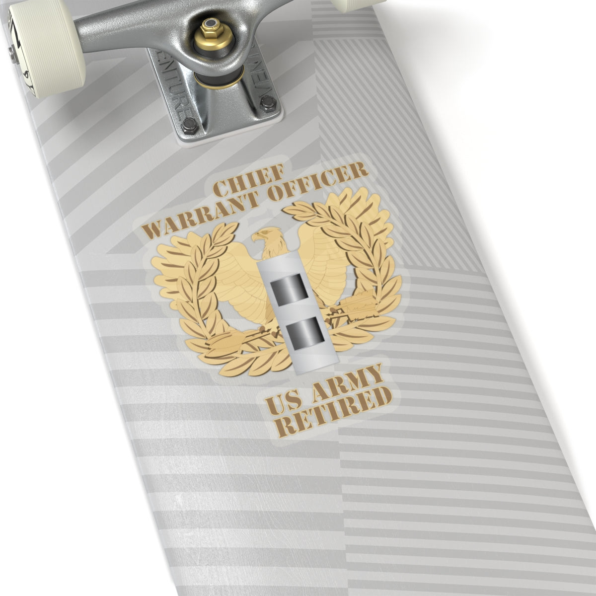 Kiss-Cut Stickers - Emblem - Warrant Officer - CW2 - Retired