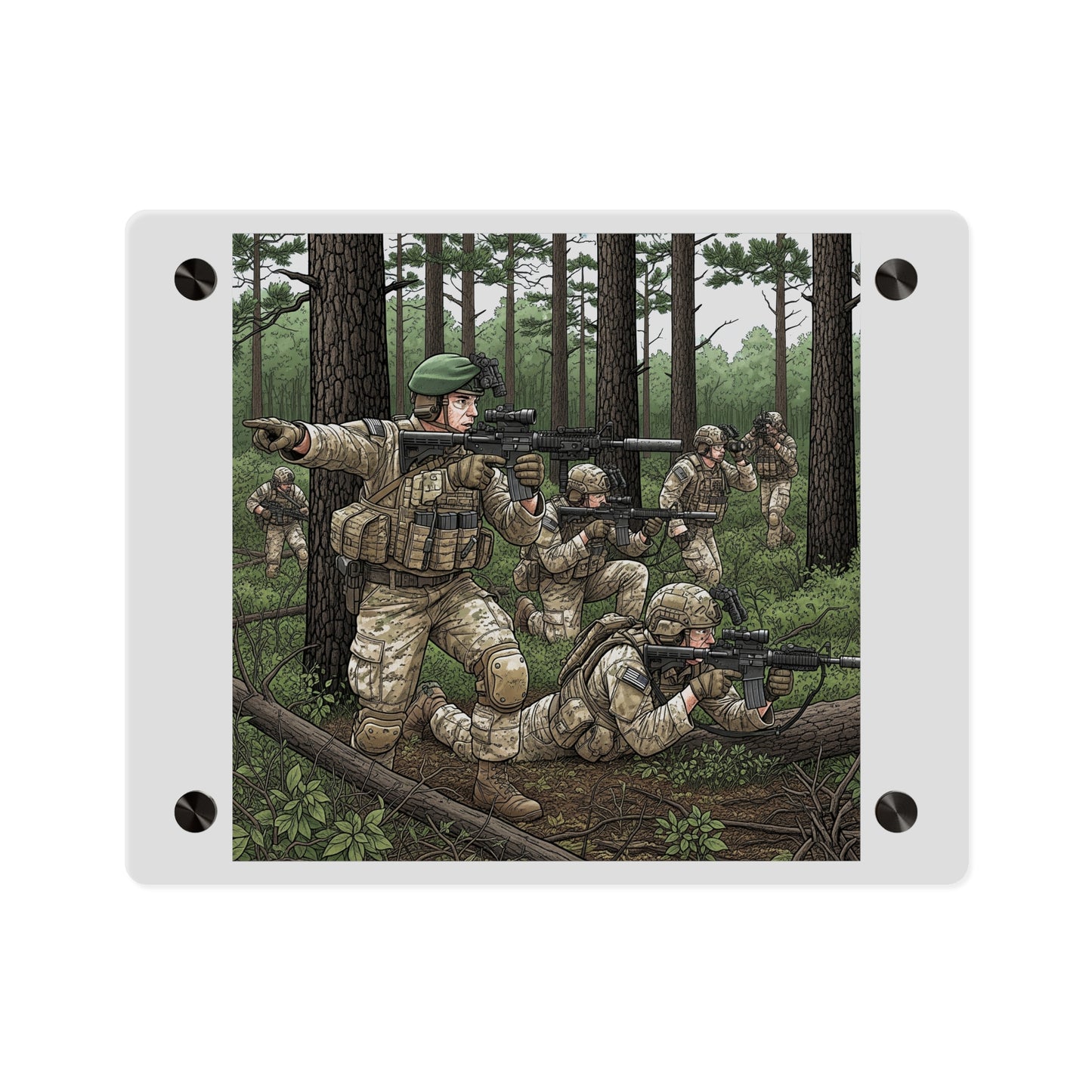 Acrylic Wall Art Panel - Special Forces training at McKall