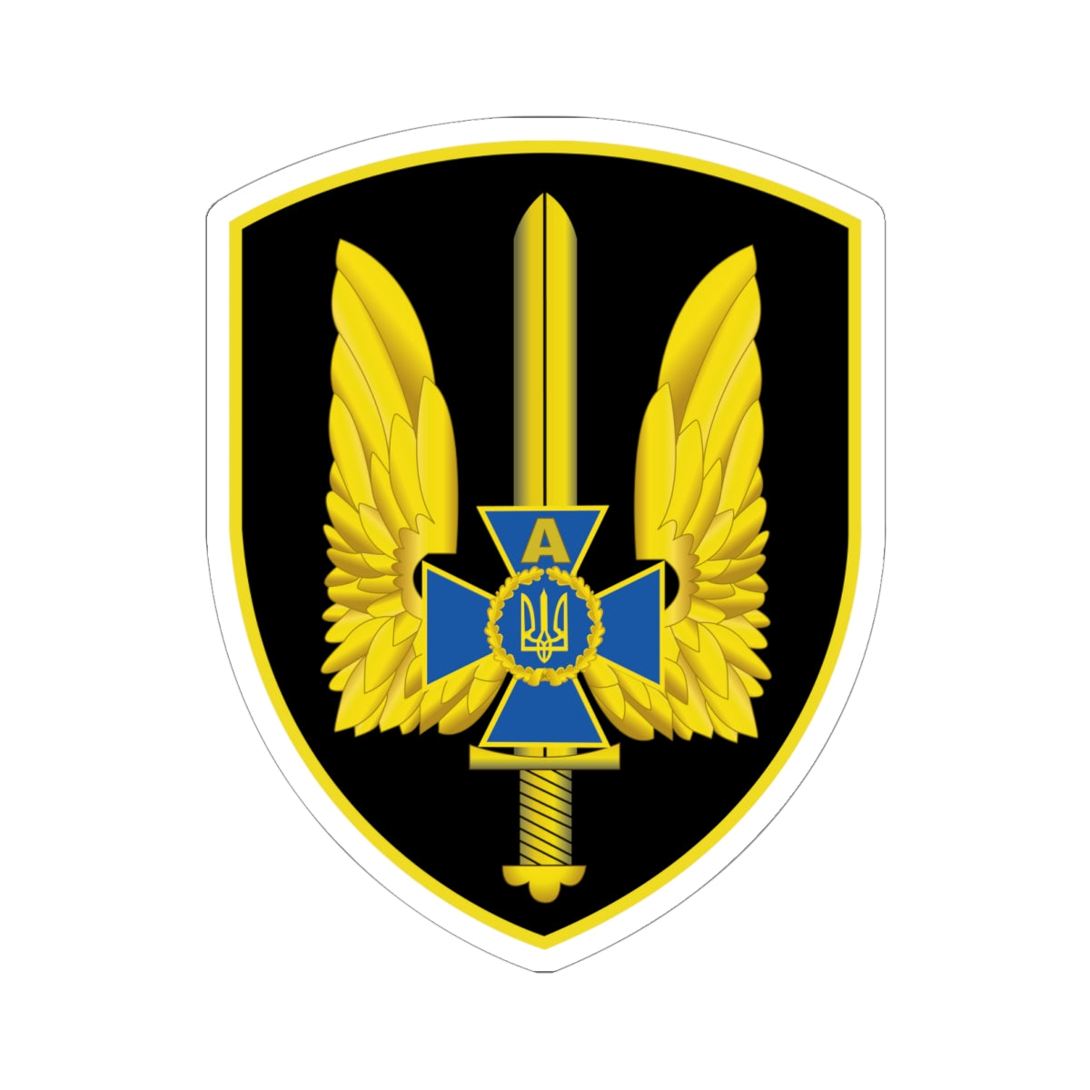 Kiss-Cut Stickers - Ukraine - Alpha Group - Ukrainian Spetsnaz wo Txt  X 300