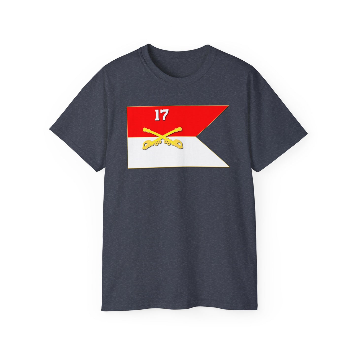 Unisex Ultra Cotton Tee - 17th Cavalry Guidon