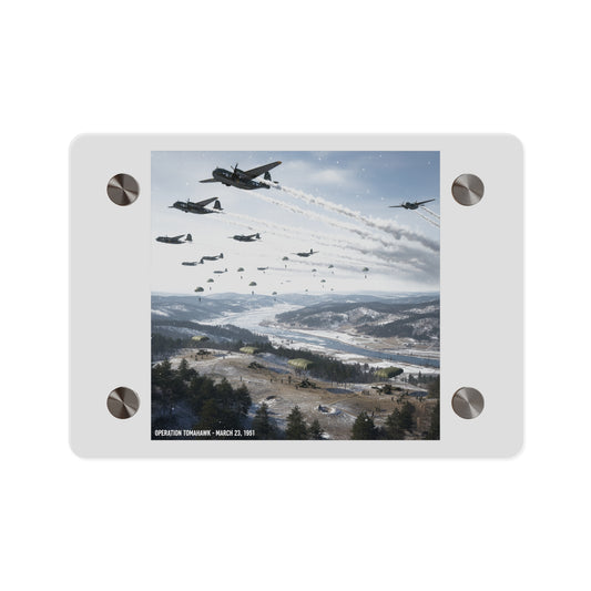 Acrylic Wall Art Panel - Operation Tomahawk - 187th Regimental Combat Team