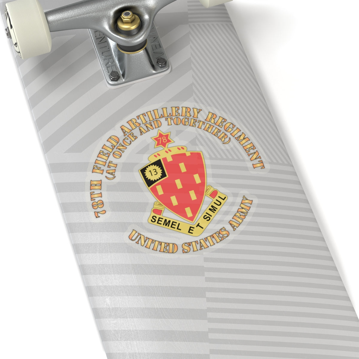 Kiss-Cut Stickers - 78th Field Artillery Regiment - At Once and Together