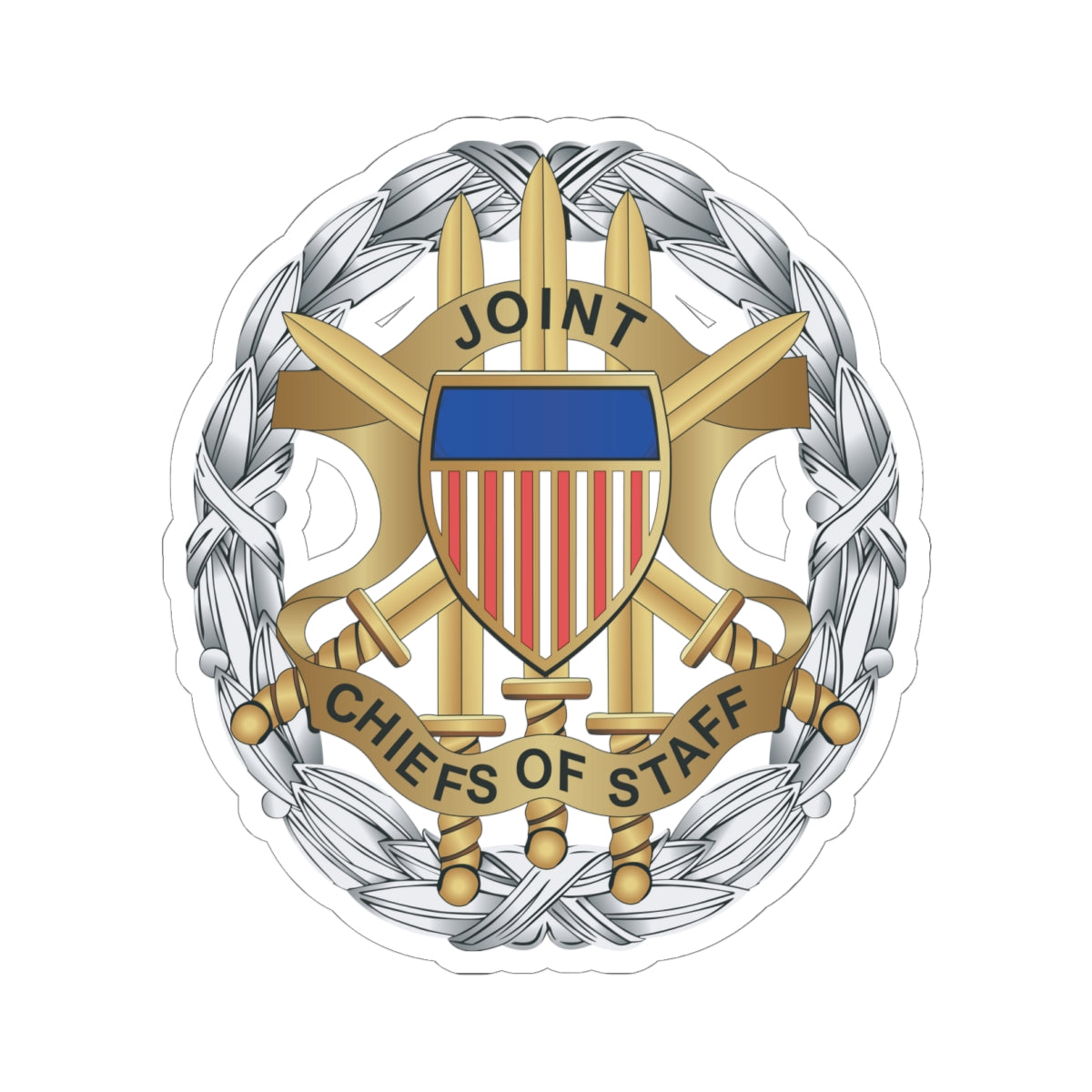 Kiss-Cut Stickers - Joint Chiefs of Staff Service Badge wo Txt X 300