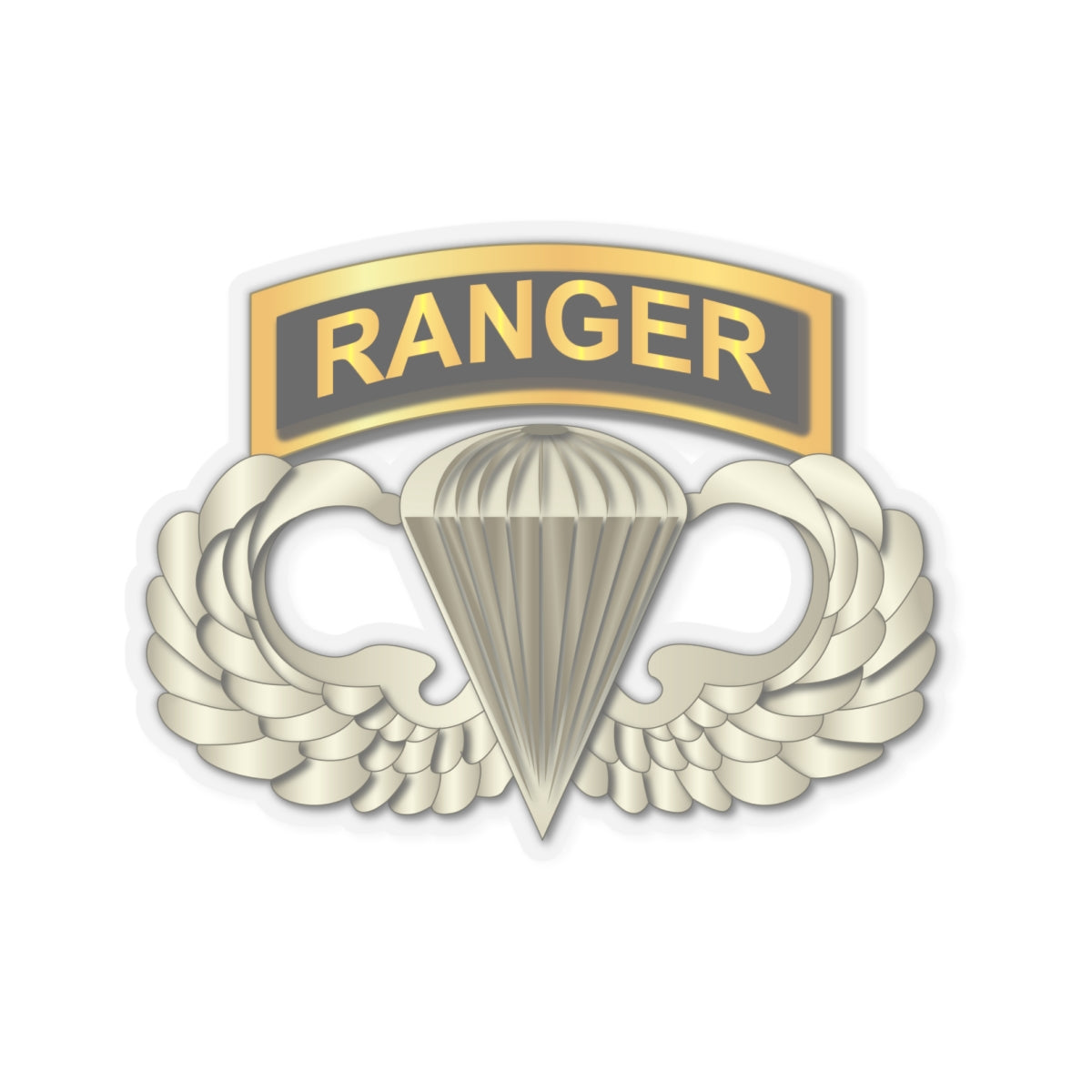 Kiss-Cut Stickers - SOF - Airborne Badge - Ranger Tab