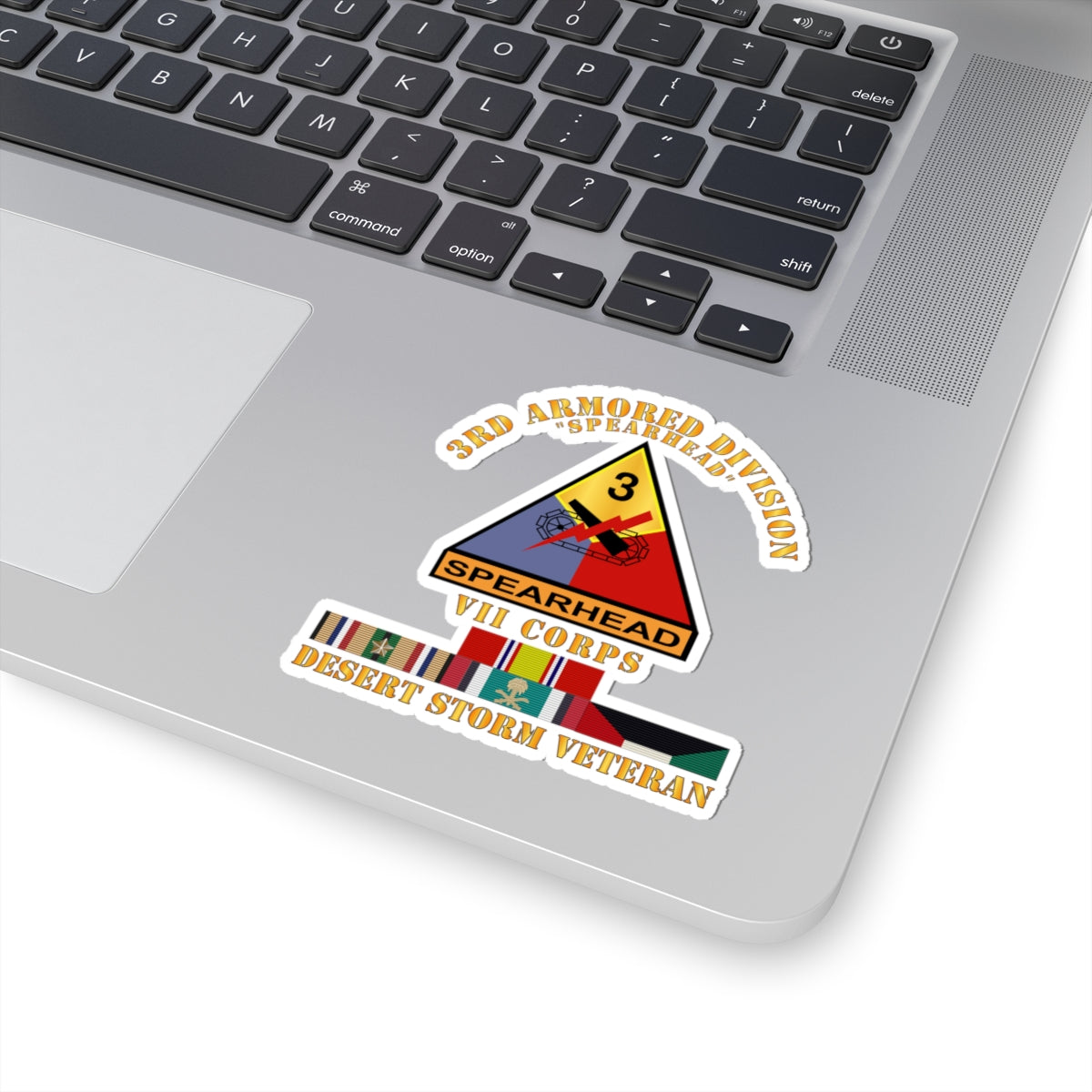 Kiss-Cut Stickers - 3rd Armored Div - VII Corps - Desert Storm Veteran