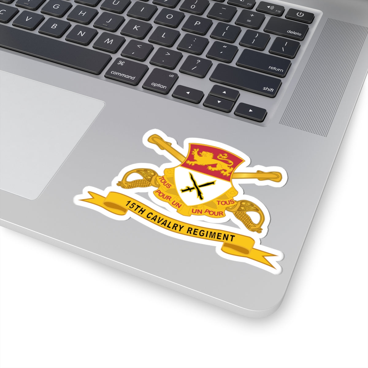 Kiss-Cut Stickers - 15th Cavalry Regiment w Br - Ribbon