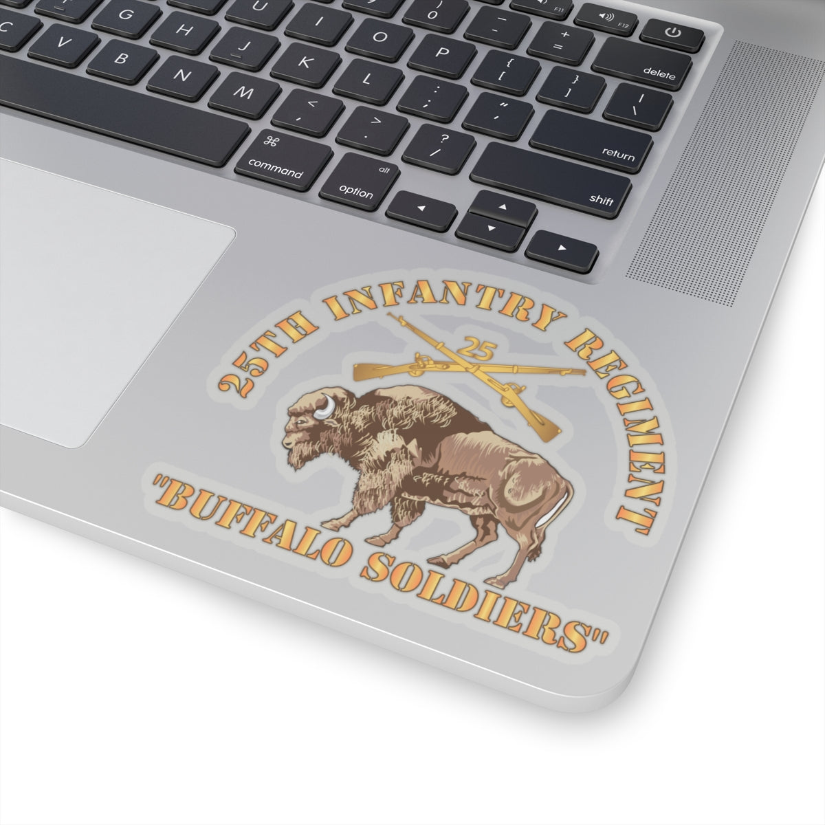 Kiss-Cut Stickers - 25th Infantry Regiment - Buffalor Soldiers w 25th Inf Branch Insignia
