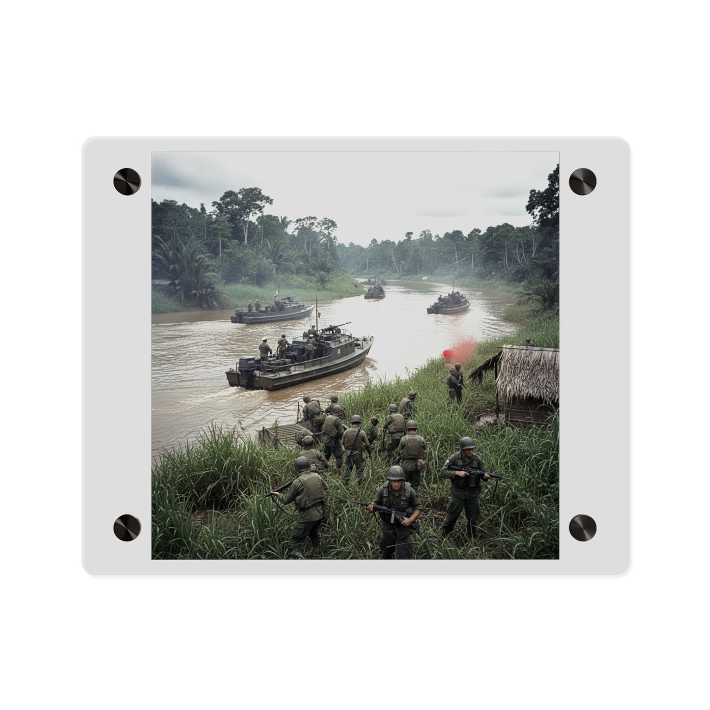 Acrylic Wall Art Panel - MRF - 9th Infantry in the Mekong - Vietnam