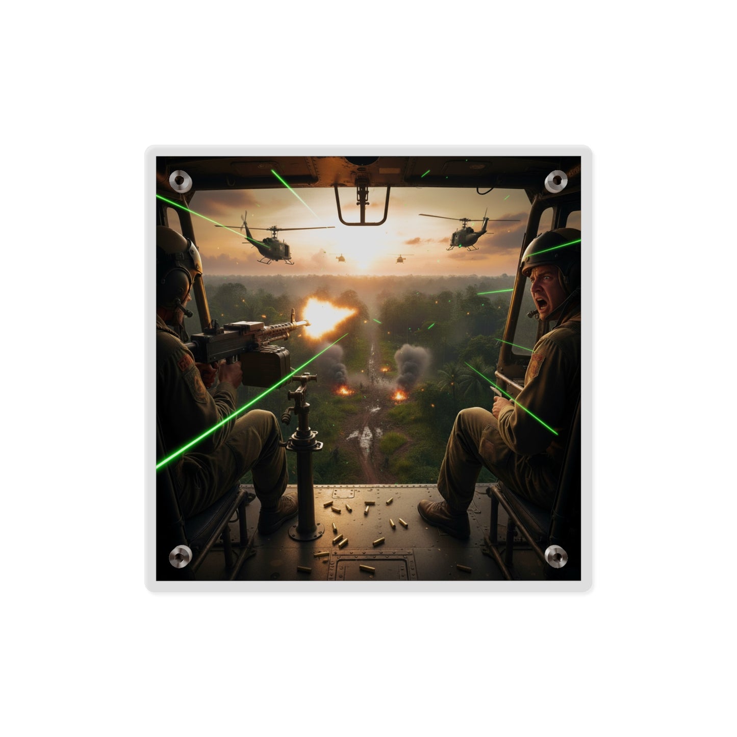 Acrylic Wall Art Panel - VIetnam Hot LZ from Side Door