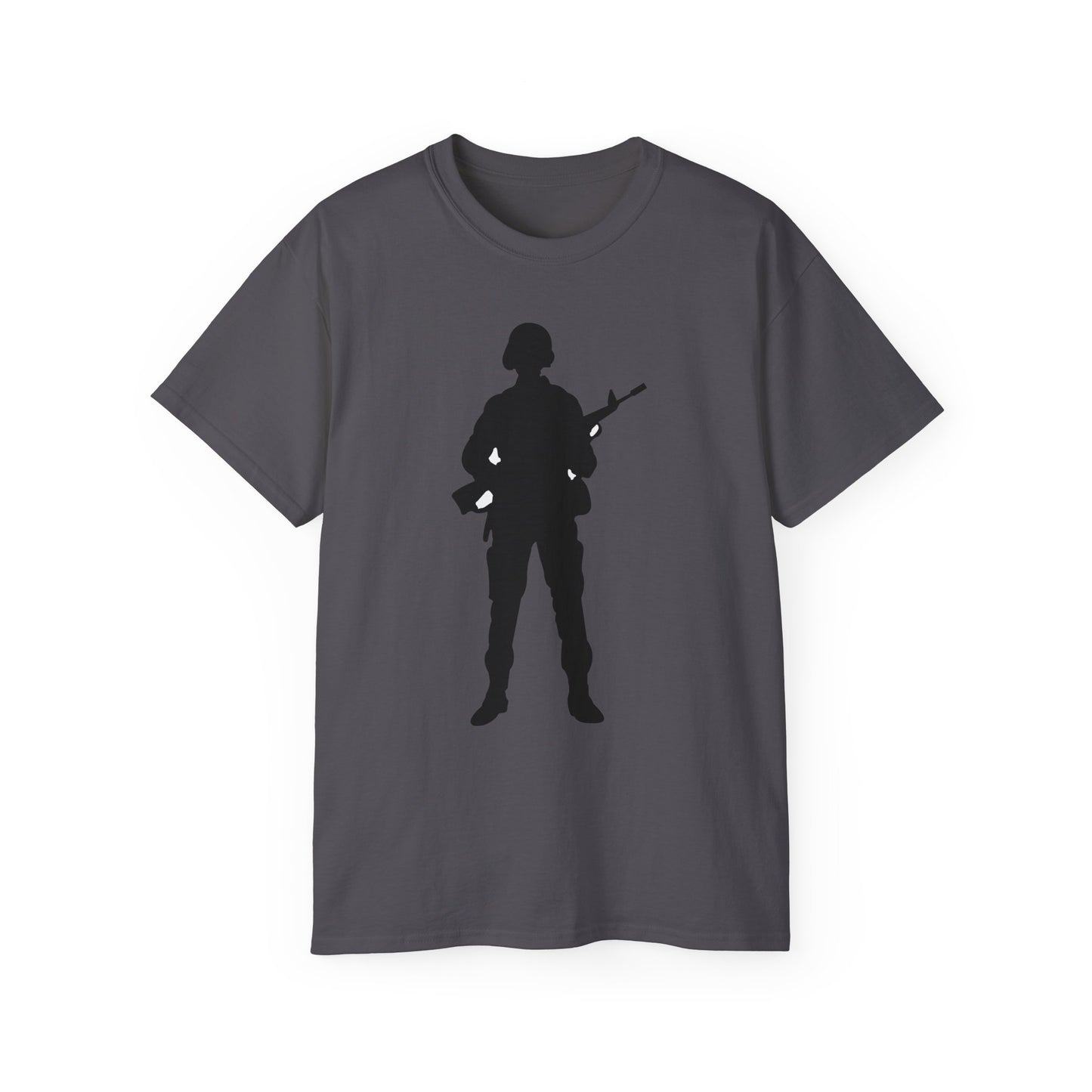 Unisex Ultra Cotton Tee - Army - Soldier - Silhouette X 300