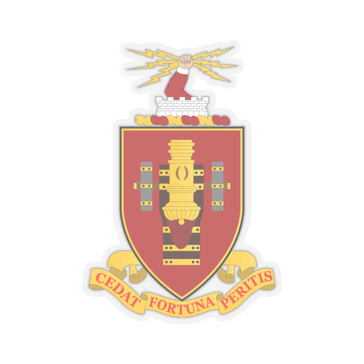 Kiss-Cut Stickers - COA - Fort Sill - Artillery School wo txt X 300