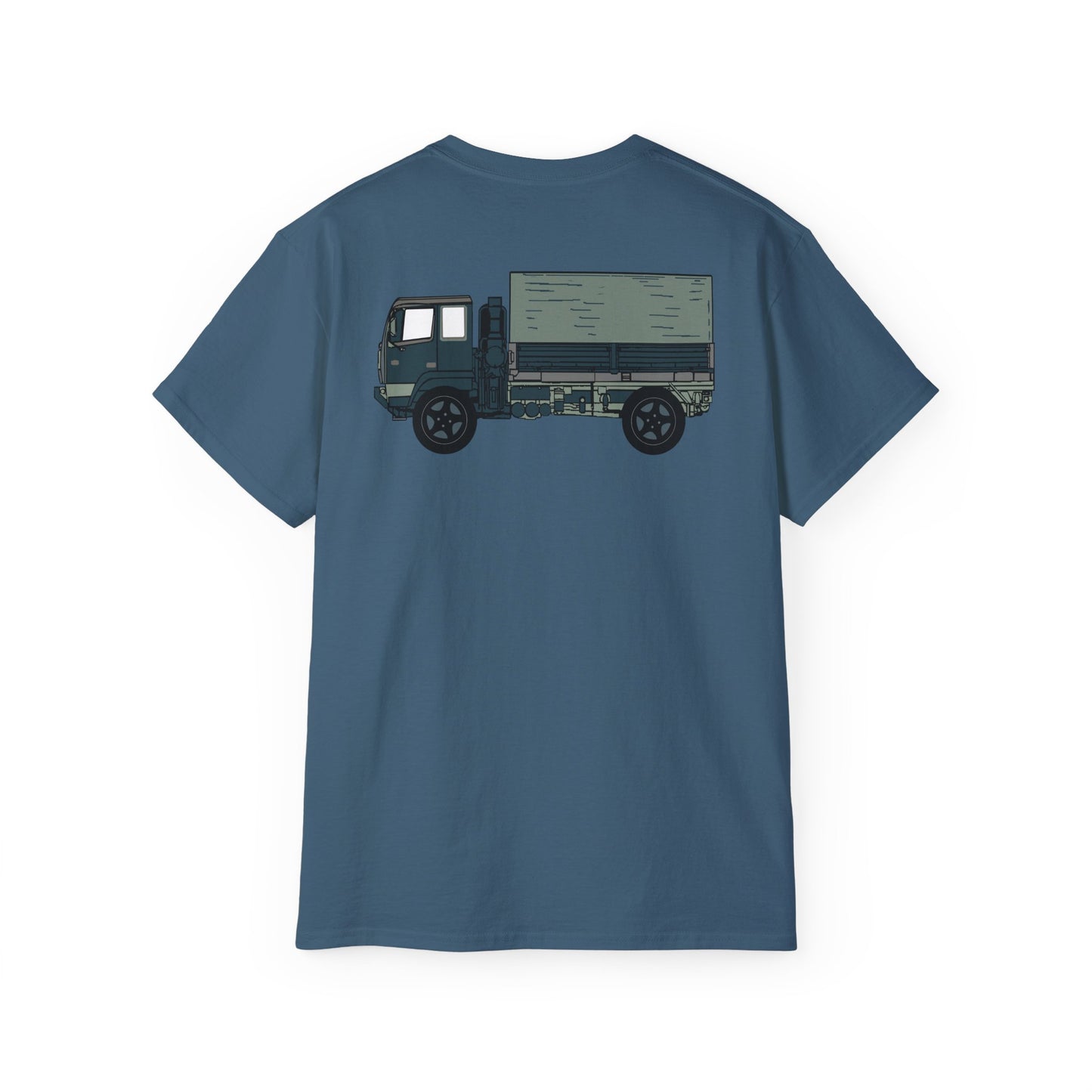 Unisex Ultra Cotton Tee - Vehicle - M915 Tractor with M872 - 40 Ft Container - Side X 300