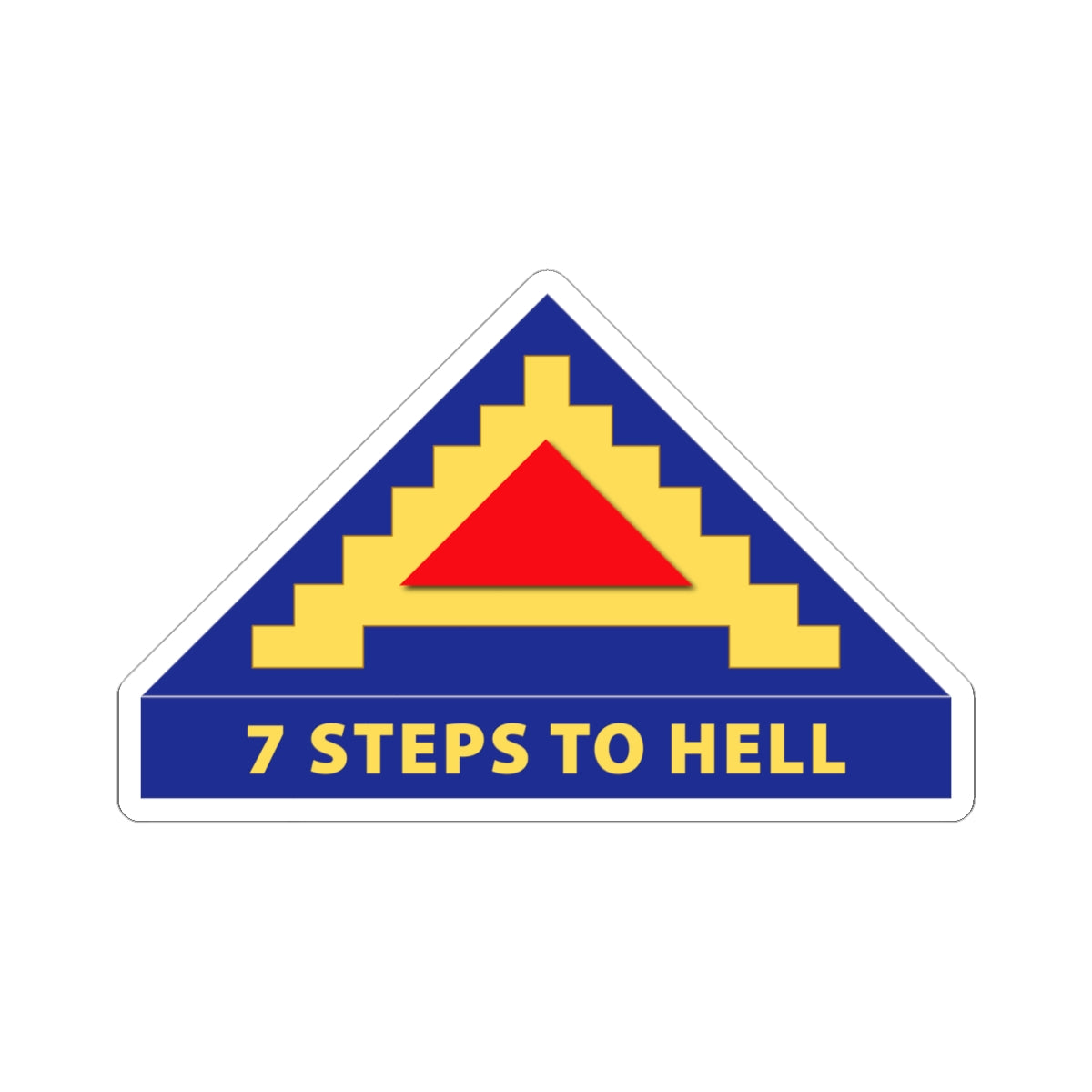 Kiss-Cut Stickers - 7th United States Army w 7 Steps to Hell