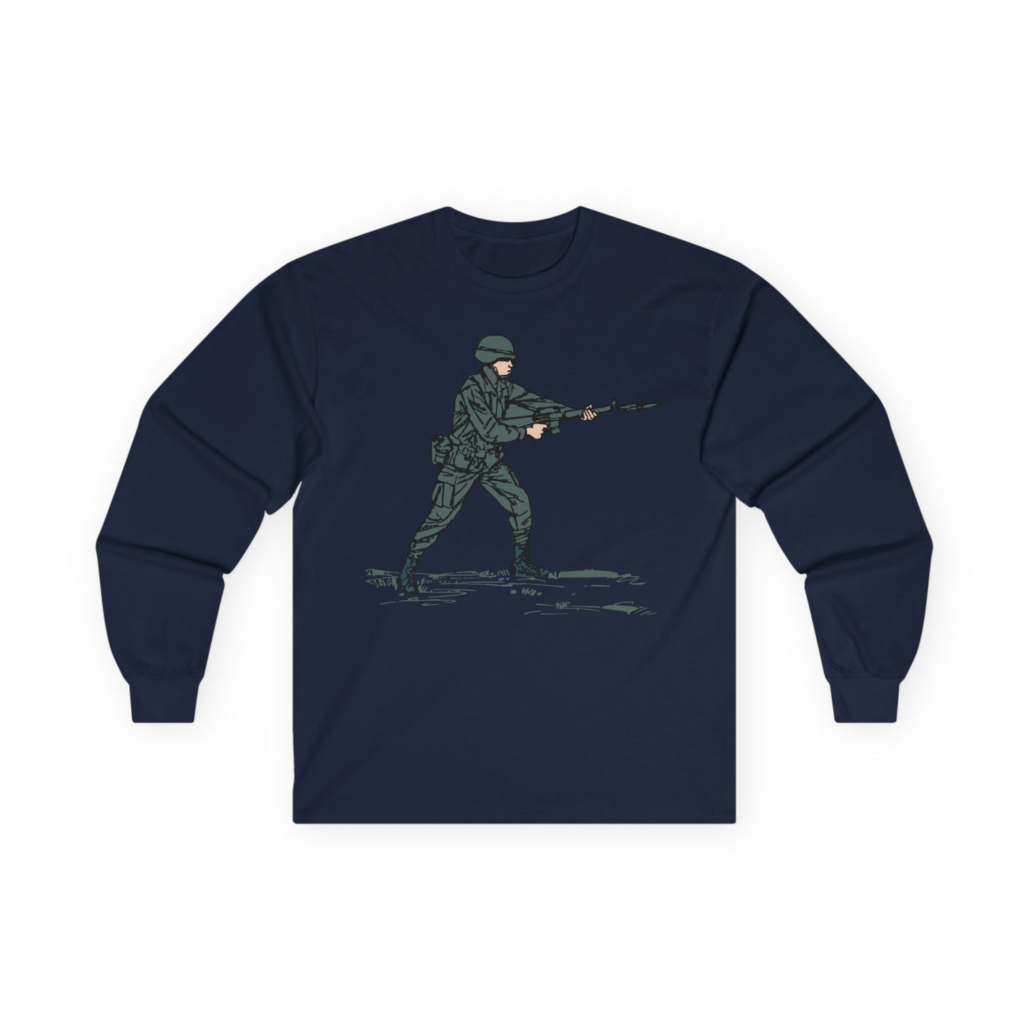 Unisex Ultra Cotton Long Sleeve Tee - Bayonet Training-Modified Thrust X 300