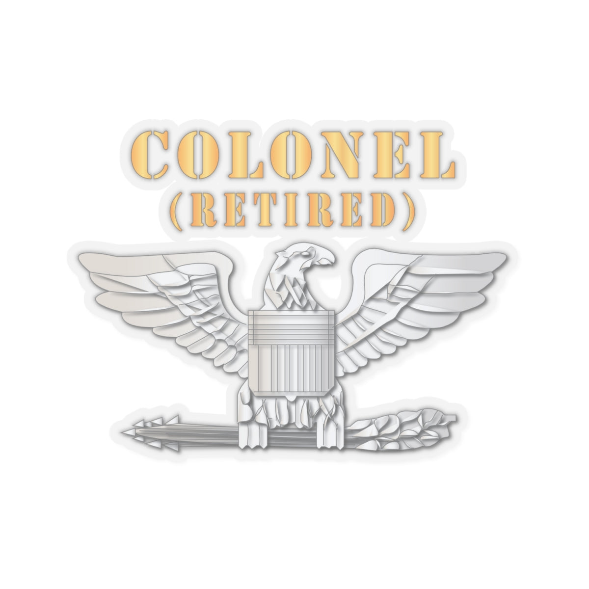 Kiss-Cut Stickers - Colonel - Retired X 300