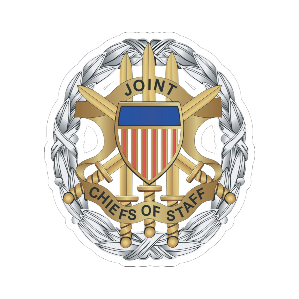 Kiss-Cut Stickers - Joint Chiefs of Staff Service Badge wo Txt X 300