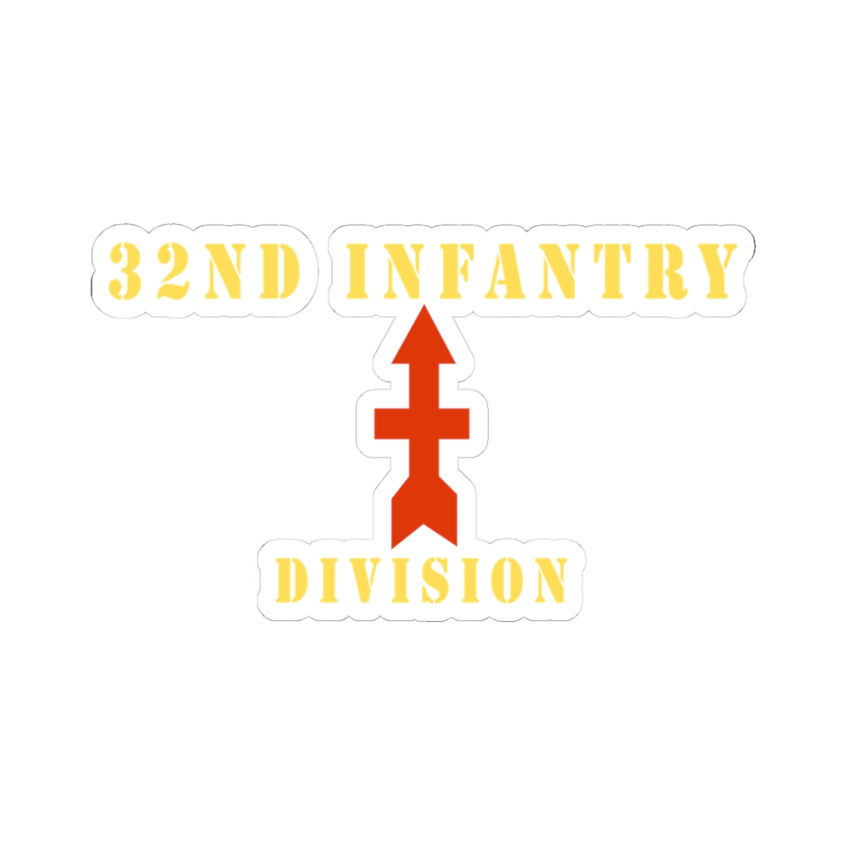 Kiss-Cut Stickers - Army - 32nd Infantry Division X 300