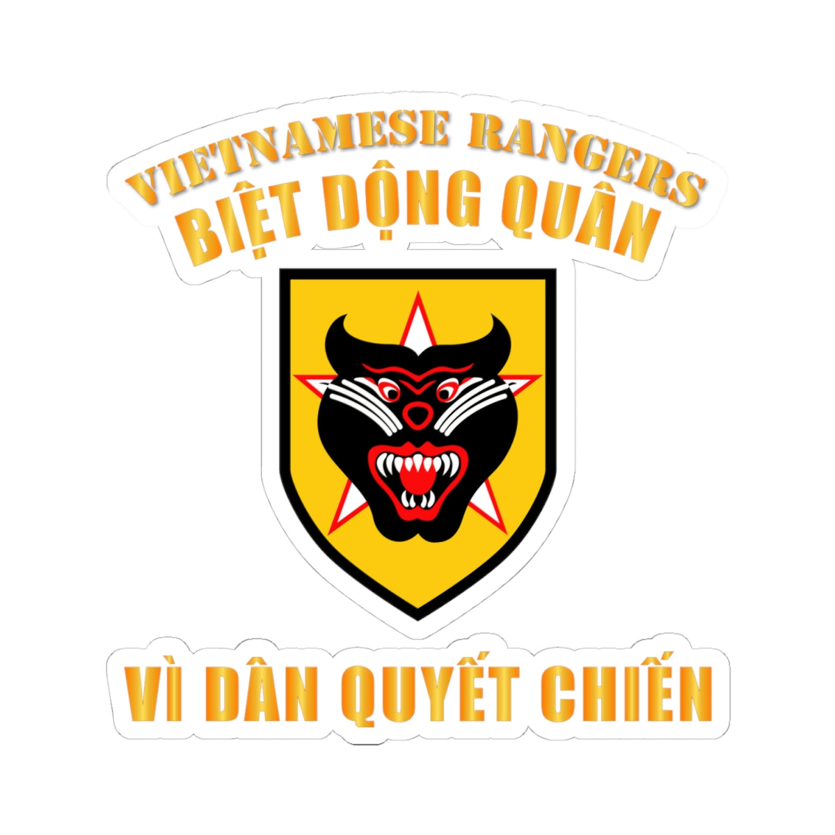 Kiss-Cut Stickers - Vietnam - Vietnamese Rangers