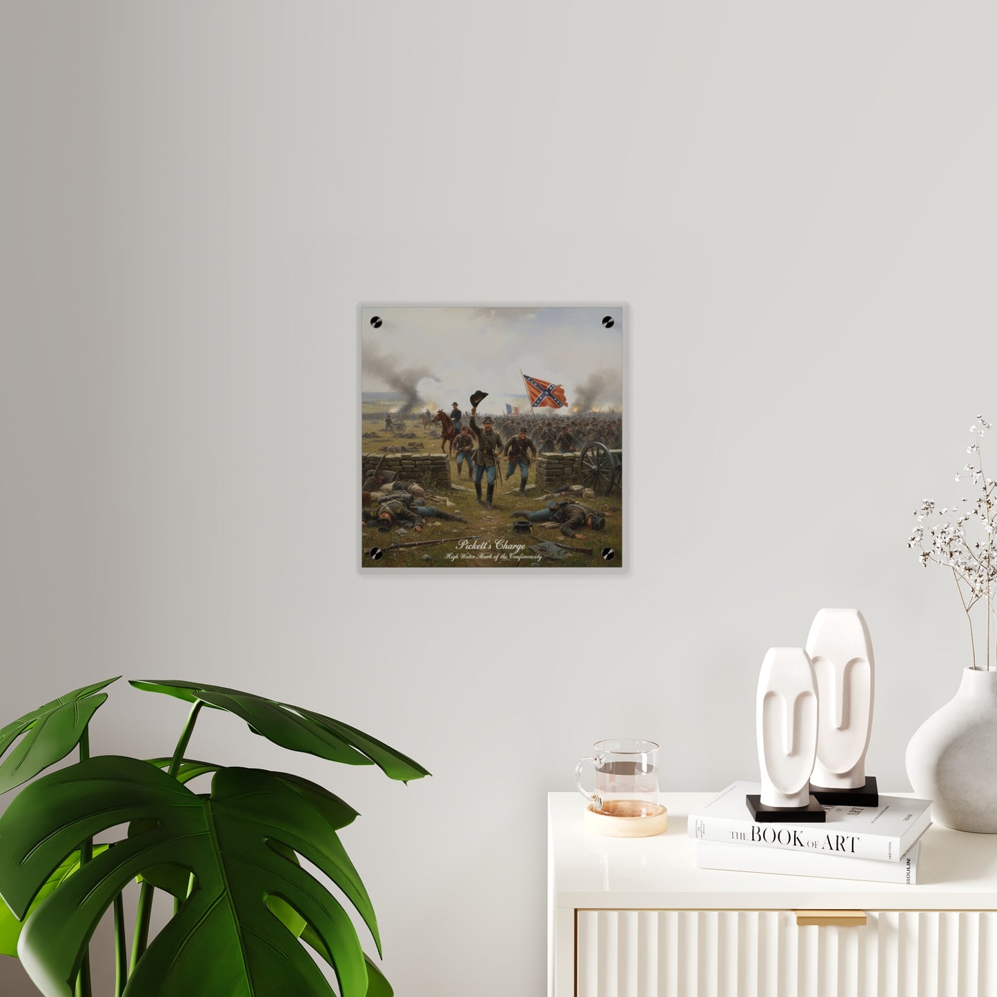 Acrylic Wall Art Panel - Picketts Charge with Hat