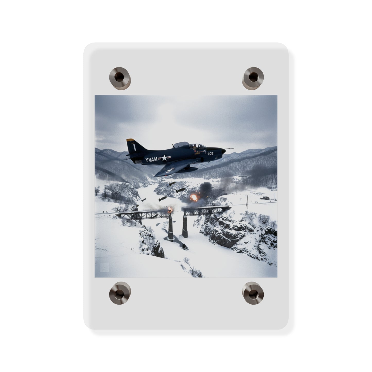 Acrylic Wall Art Panel - Attack at Majon-ni and Samdong-ni during Korean War