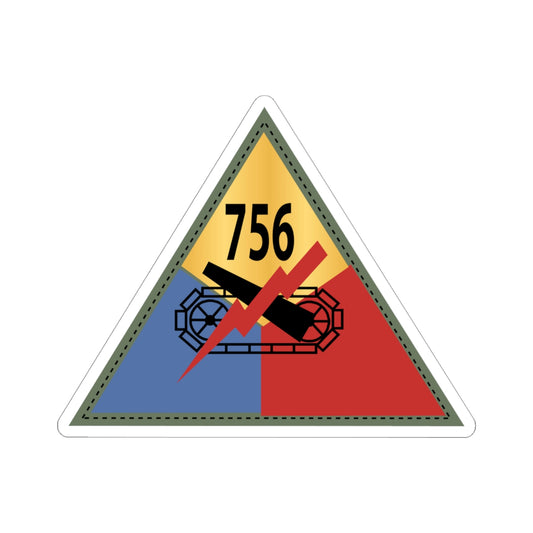 Kiss-Cut Stickers - 756th Tank Battalion SSI X 300