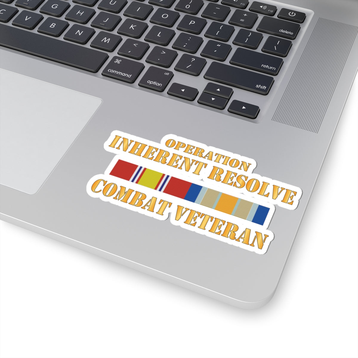 Kiss-Cut Stickers - Opn Inherent Resolve (OIR) SVC Bar - Combat Veteran X 300