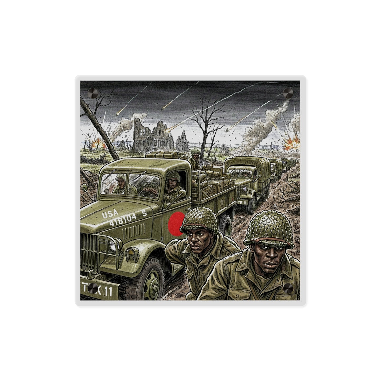 Acrylic Wall Art Panel - RedBall Express w RB