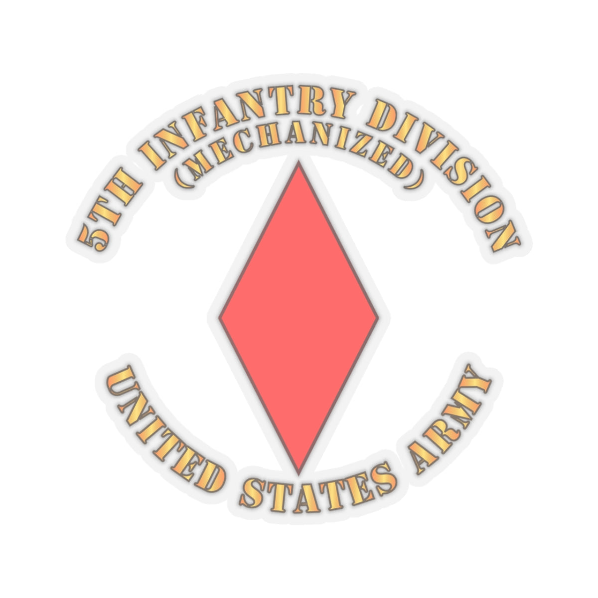 Kiss-Cut Stickers - 5th Infantry Division