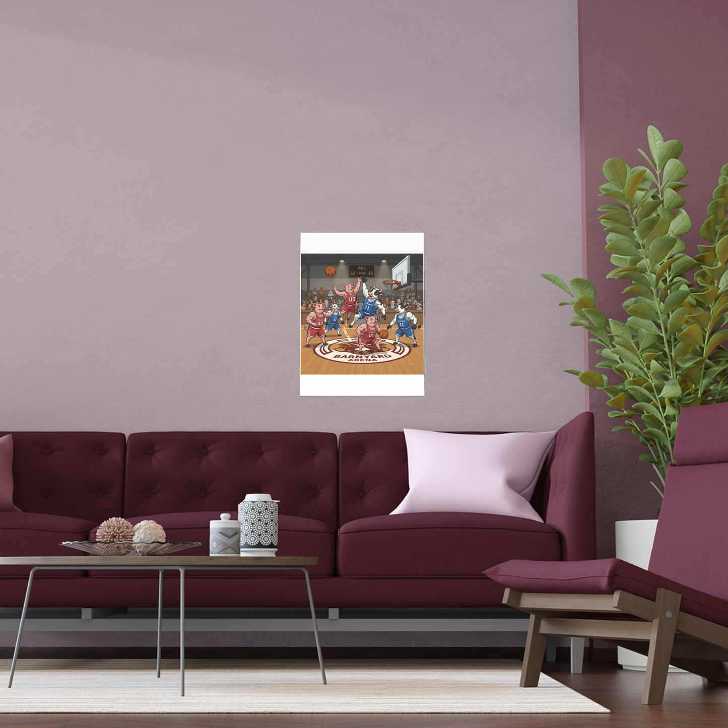 Indoor and Outdoor Silk Posters - Pigs vs Cows