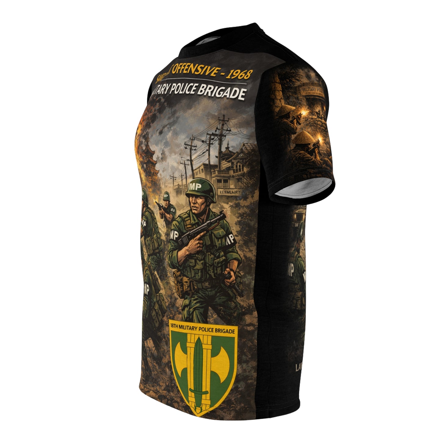 18th Military Police Brigade Tet 1968 Tribute Tee — "Taking Back Control"