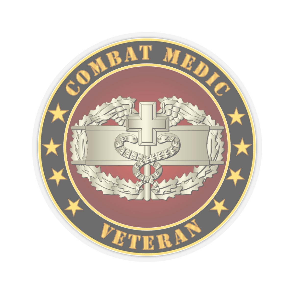 Kiss-Cut Stickers - Combat Medic Veteran