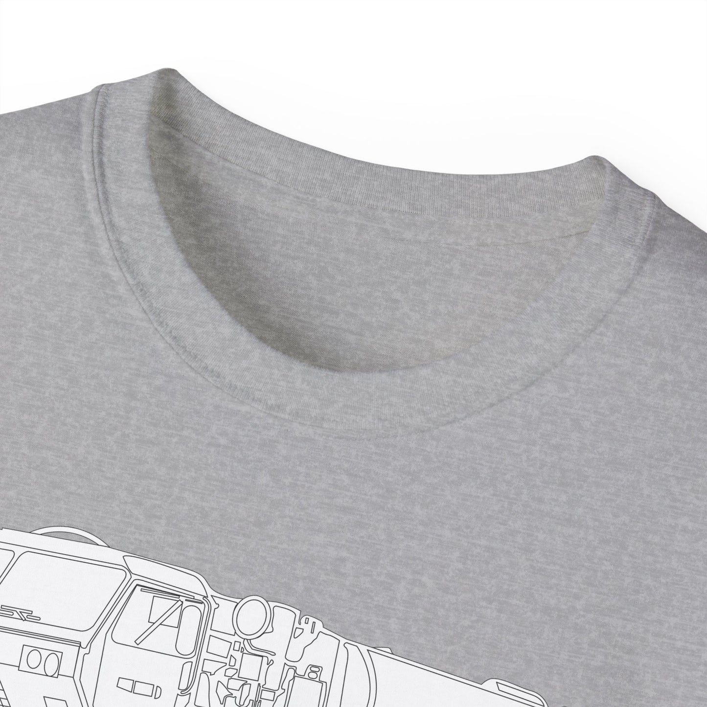 Unisex Ultra Cotton Tee - Vehicle - Fuel Truck - Front Left Oblique X 300