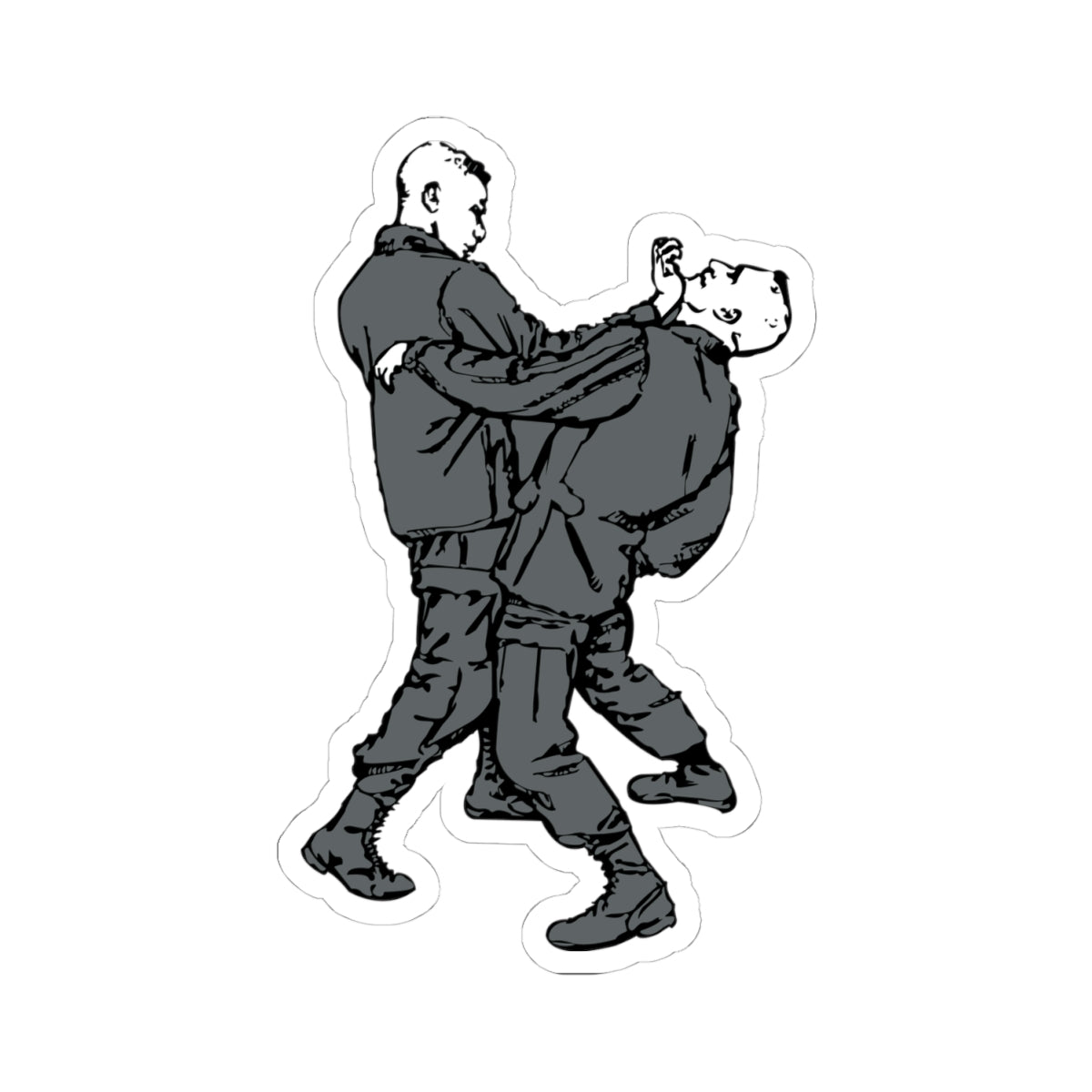 Kiss-Cut Stickers - Palm-Heel Strike to Chin X 300